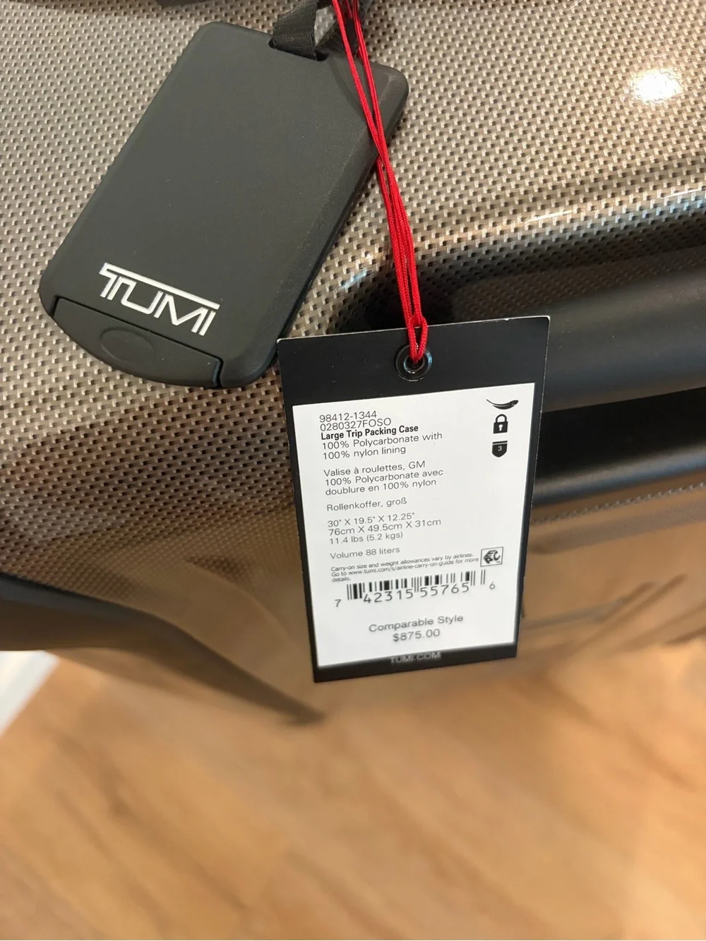Tumi Metallic Taupe Two-Piece Spinner Luggage Set